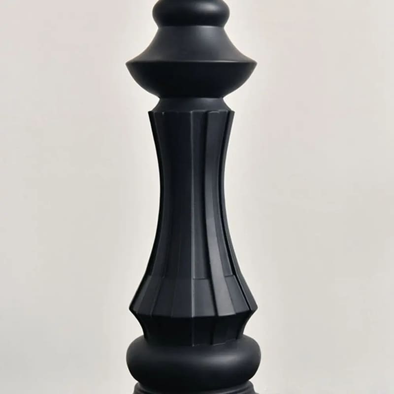 Estátua De Resina Peças De Xadrez Moderna Para Mesa - Casa Elège