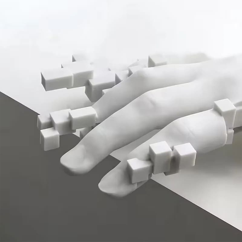Escultura De Mão Em Resina Contemporânea Artística Moderna - Casa Elège
