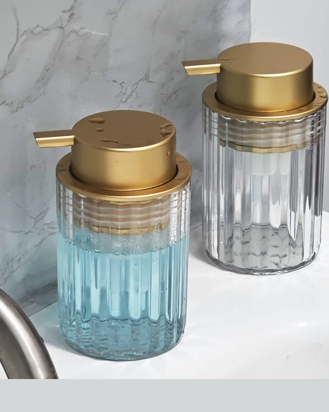 Dispensador de Espuma Transparente com Acionamento Suave - Casa Elège