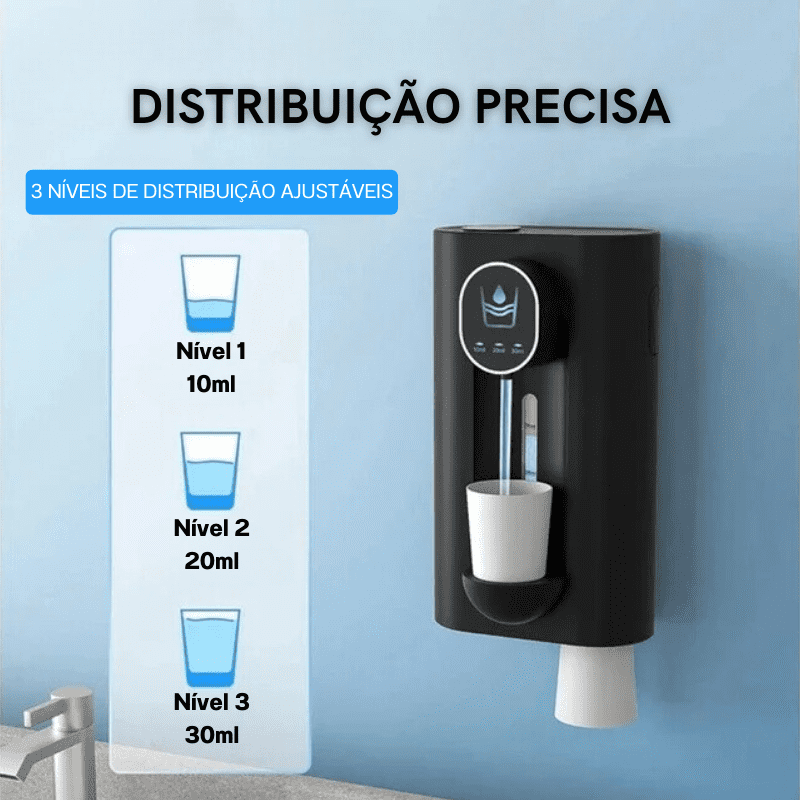 Dispenser Automático de Enxaguante Bucal USB Recarregável - Casa Elège