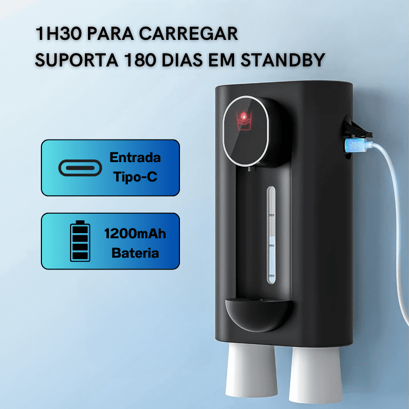 Dispenser Automático de Enxaguante Bucal USB Recarregável - Casa Elège