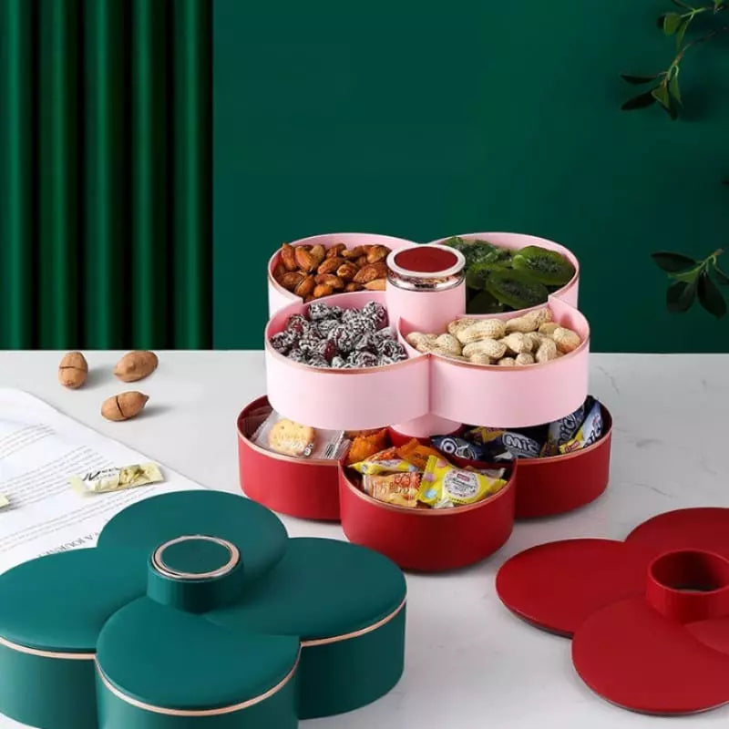Dispenser Organizador Giratório Para Doces e Frutas - Verde Simples Casa Elège