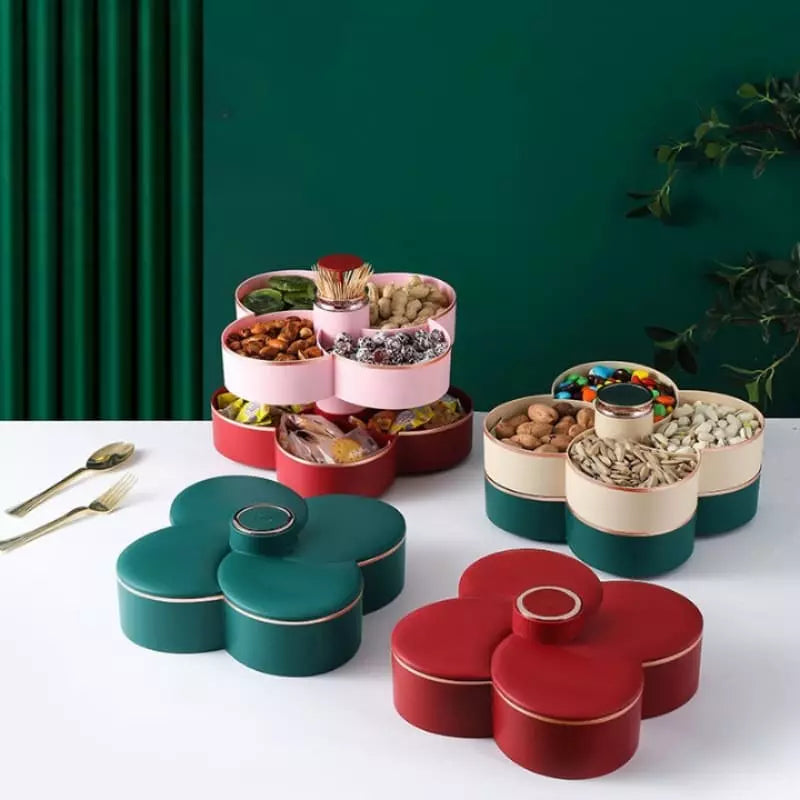 Dispenser Organizador Giratório Para Doces e Frutas - Vermelho Simples Casa Elège