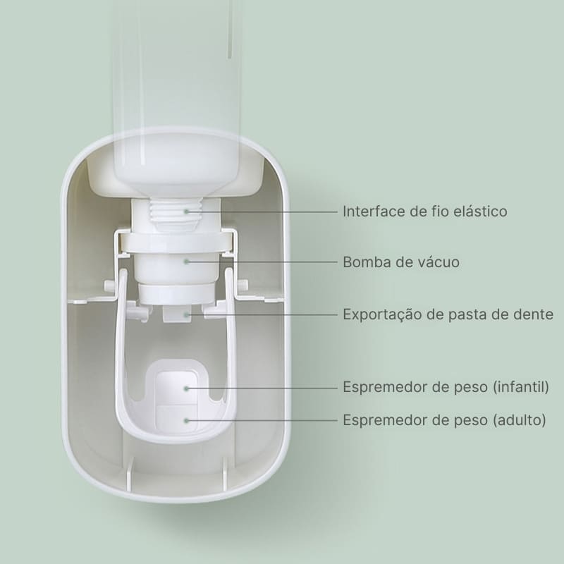 Dispenser de Pasta de Dente Inteligente Sem Toque Compacto - Casa Elège