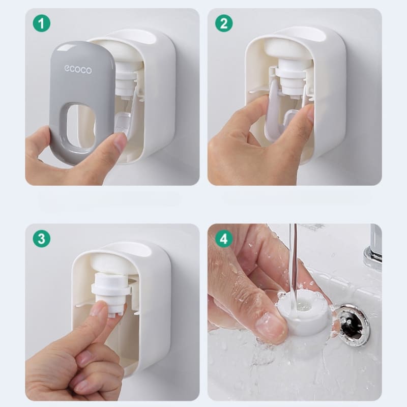Dispenser de Pasta de Dente Inteligente Sem Toque Compacto - Casa Elège
