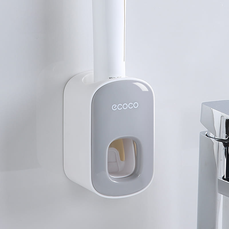 Dispenser de Pasta de Dente Inteligente Sem Toque Compacto - Cinza Casa Elège
