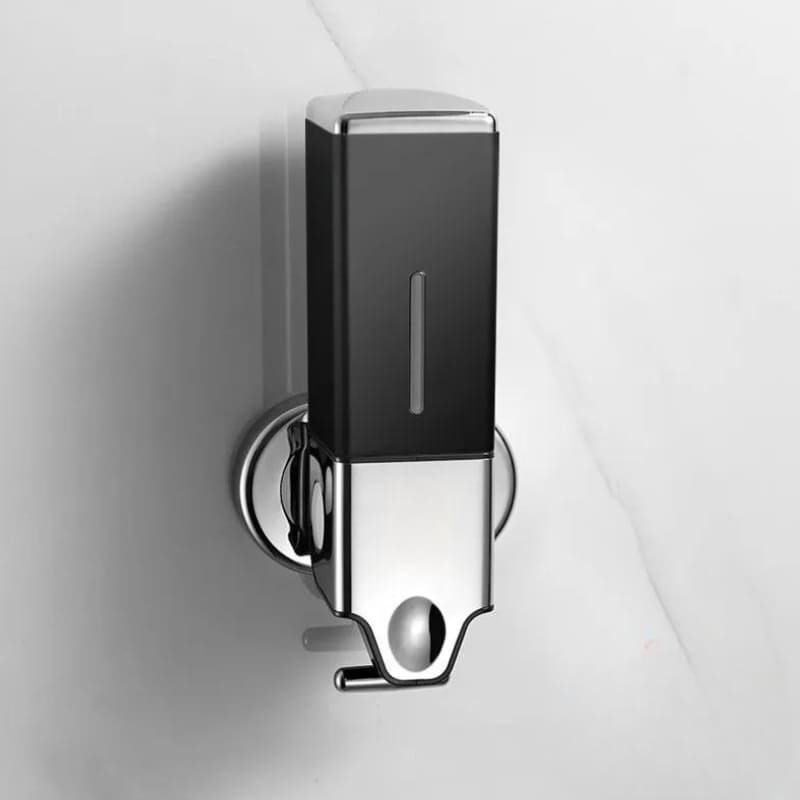 Dispenser de Sabonete Quadrado 500ml Em Acrílico - Preto Simples Casa Elège