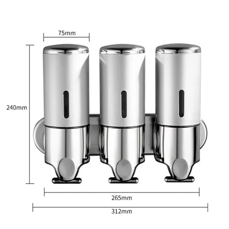 Dispenser de Sabonete Líquido 500ml com Alavanca - Casa Elège