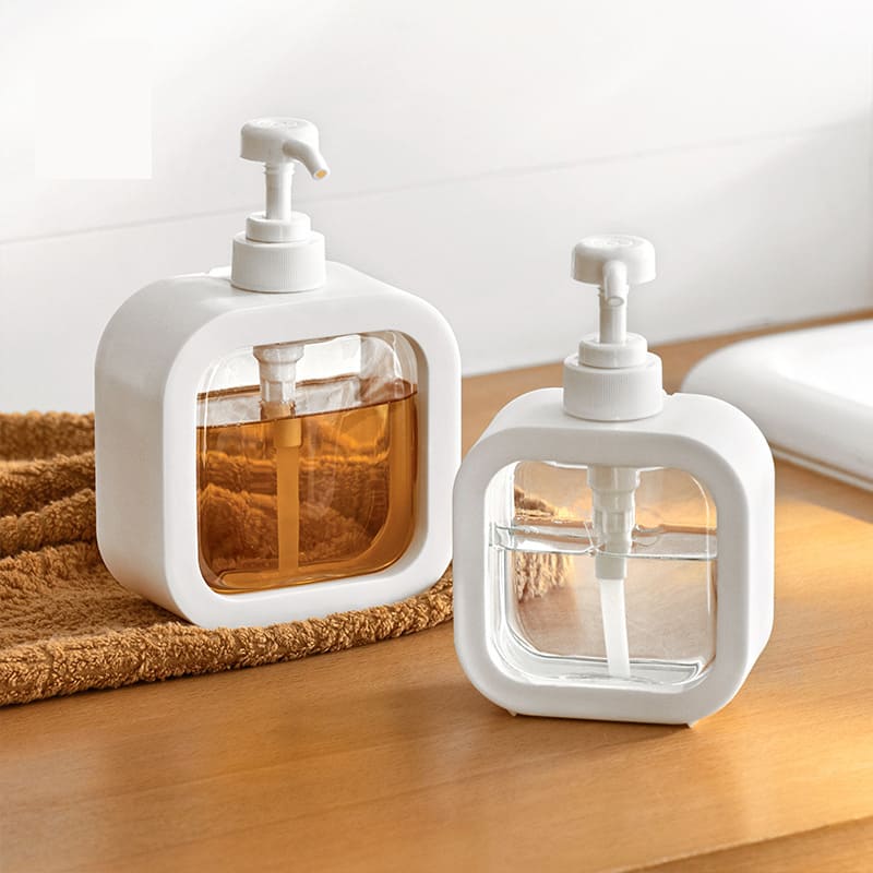 Dispenser de Sabonete Transparente 300ml e 500ml Elegante - Casa Elège