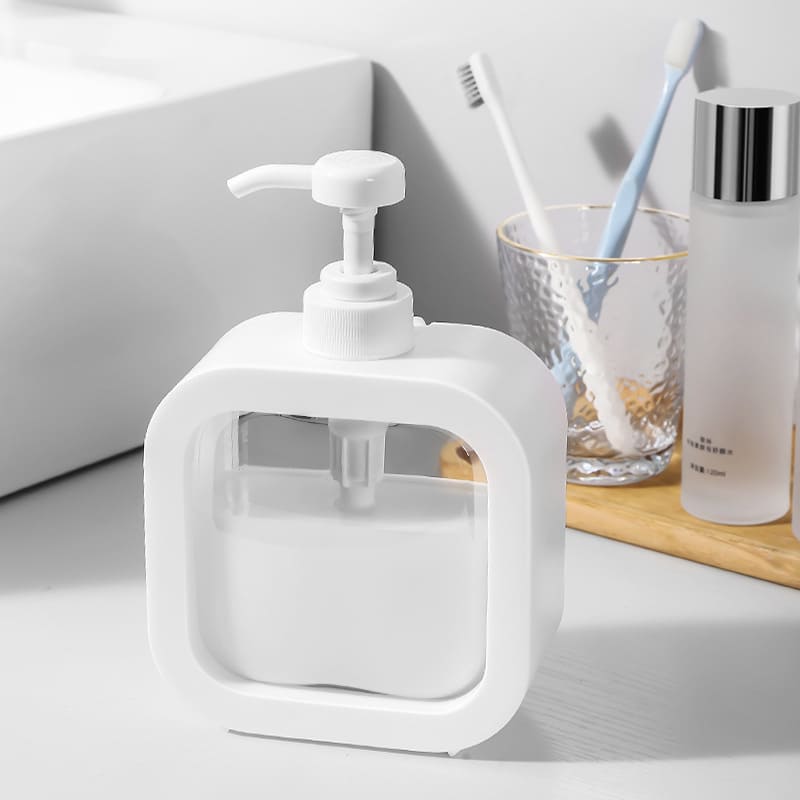 Dispenser de Sabonete Transparente 300ml e 500ml Elegante - Casa Elège