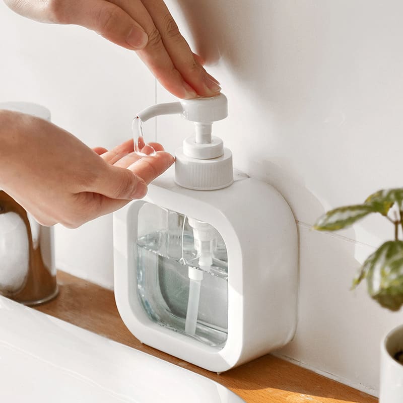 Dispenser de Sabonete Transparente 300ml e 500ml Elegante - Casa Elège