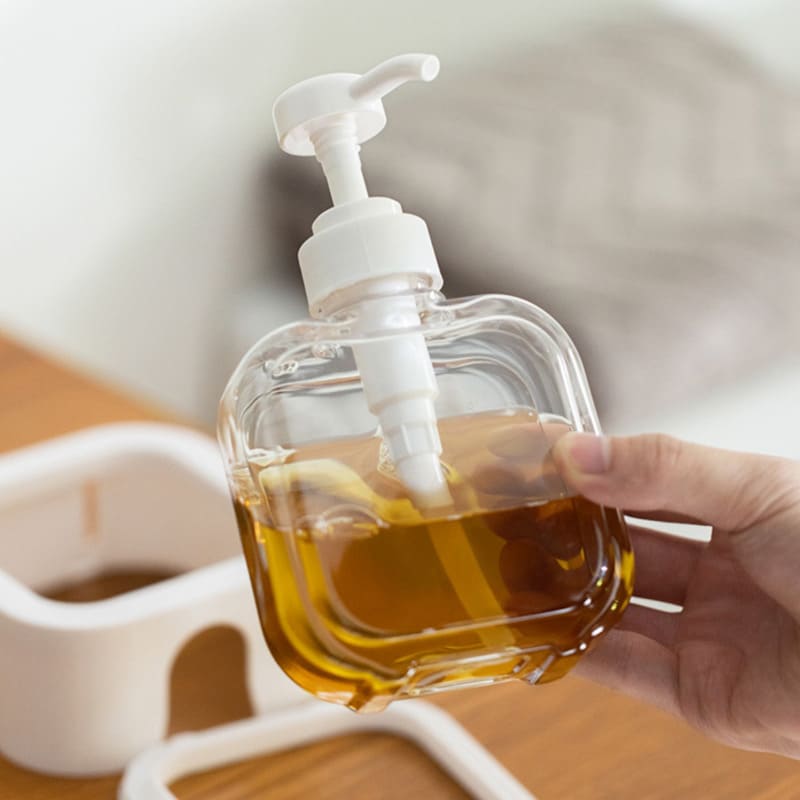 Dispenser de Sabonete Transparente 300ml e 500ml Elegante - Casa Elège