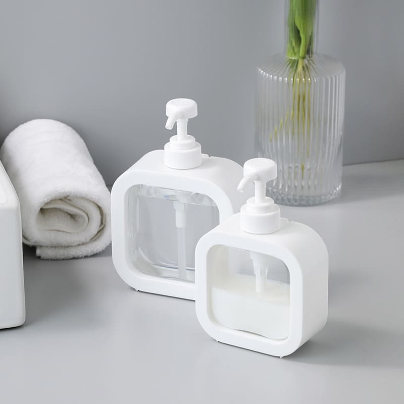 Dispenser de Sabonete Transparente 300ml e 500ml Elegante - Casa Elège