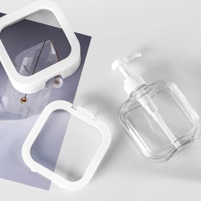 Dispenser de Sabonete Transparente 300ml e 500ml Elegante - Casa Elège