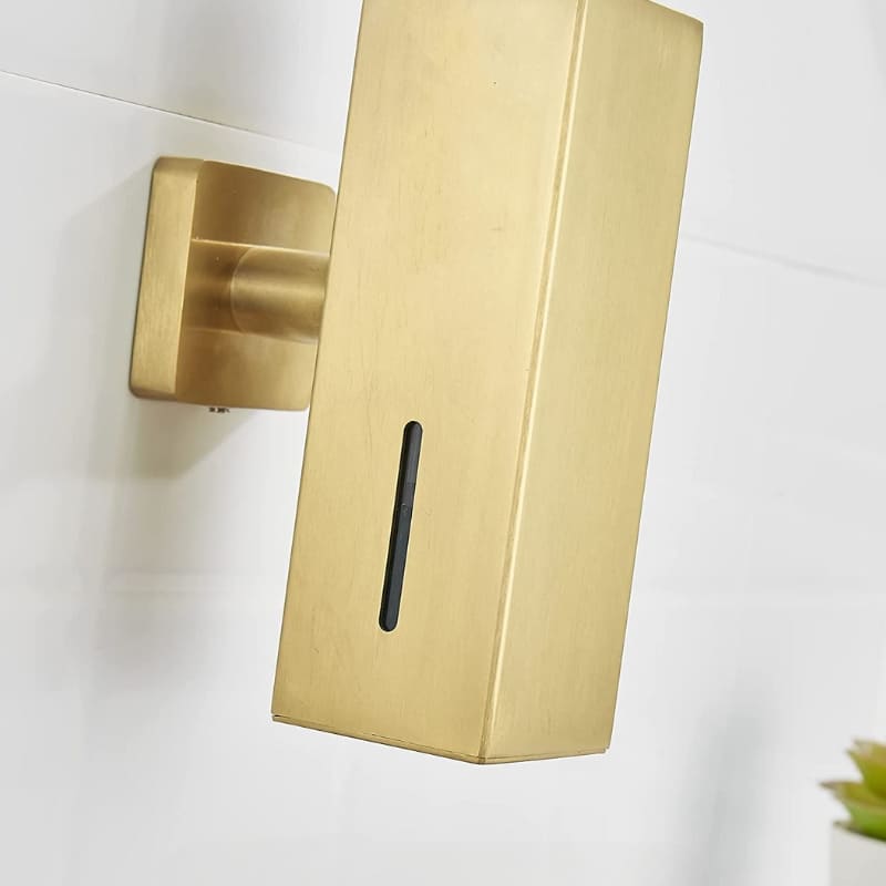Dispenser de Sabonete Aço Inox Dourado 250ml - Casa Elège