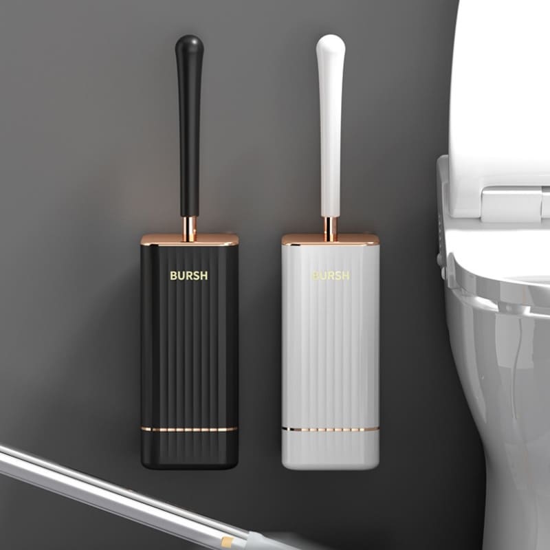 Escova Sanitária em Silicone com Suporte Elegante Compacta - Casa Elège