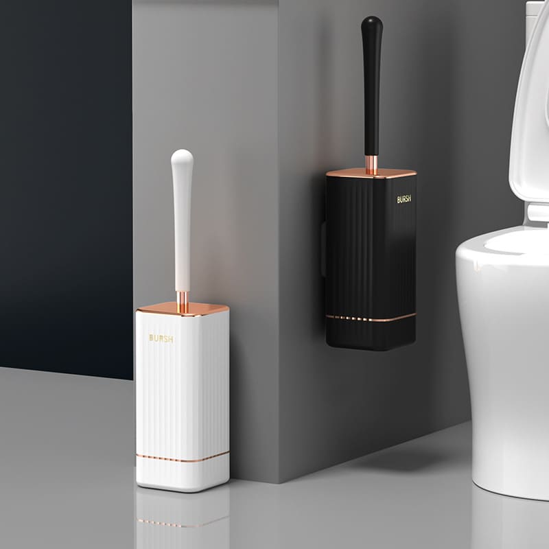 Escova Sanitária em Silicone com Suporte Elegante Compacta - Casa Elège