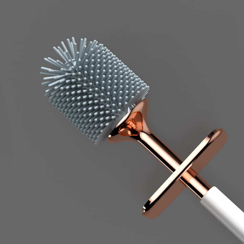 Escova Sanitária em Silicone com Suporte Elegante Compacta - Casa Elège