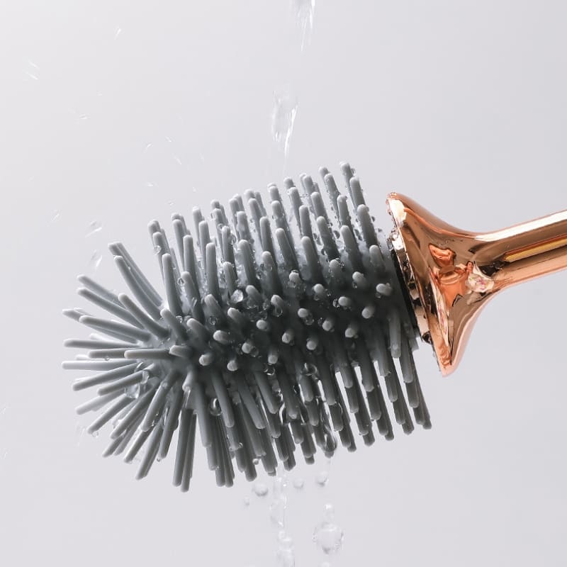 Escova Sanitária em Silicone com Suporte Elegante Compacta - Casa Elège
