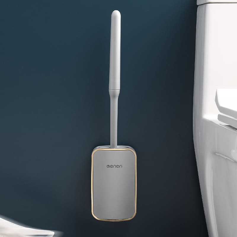 Escova Sanitária em Silicone com Suporte Suspenso Moderno - Casa Elège