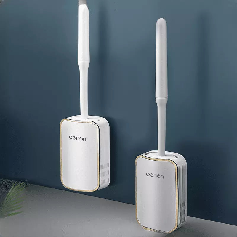 Escova Sanitária em Silicone com Suporte Suspenso Moderno - Casa Elège