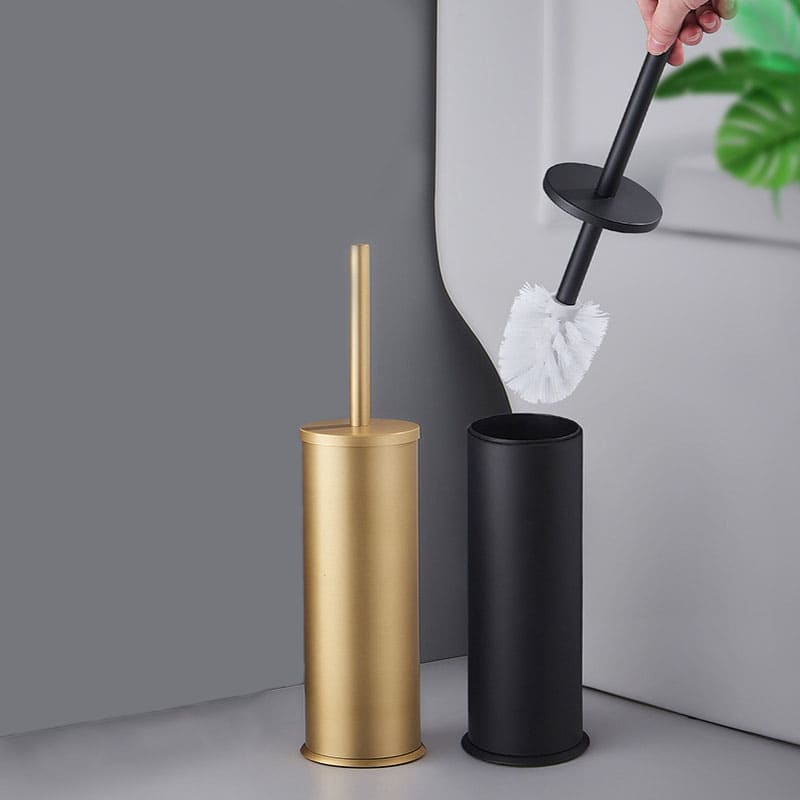 Escova Sanitária Em Alumínio Premium Com Suporte Elegante - Casa Elège