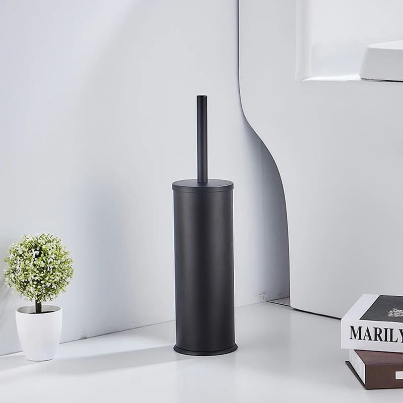 Escova Sanitária Em Alumínio Premium Com Suporte Elegante - Casa Elège