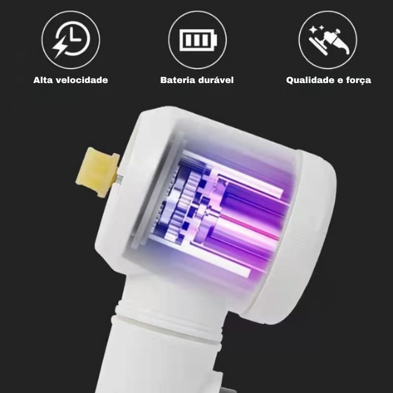 Escova Elétrica Rotativa Multiuso Com Bateria USB - Casa Elège
