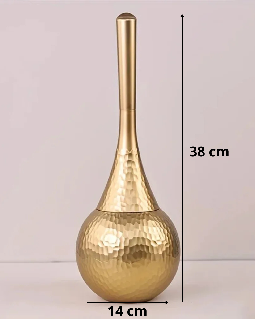 Escova de Vaso Sanitário com Suporte Dourado ou Prata - Dourado Casa Elège
