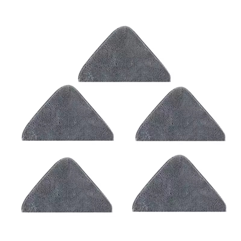Esfregão Giratório 360 Triangular em Microfibra Kit 5 - 5 Mops (sem a vassoura) Casa Elège
