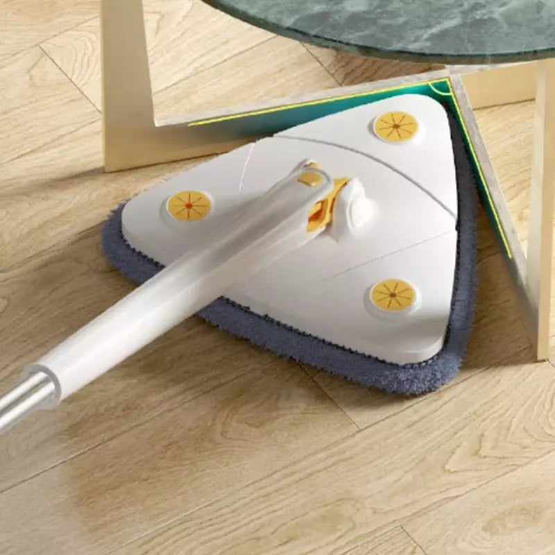 Esfregão Giratório 360 Triangular em Microfibra Kit 5 - Branco Casa Elège