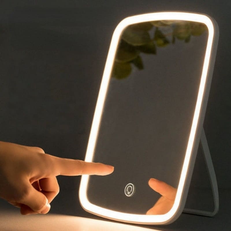 Espelho de Mesa LED Portátil Ajuste de Tom e Intensidade - Casa Elège