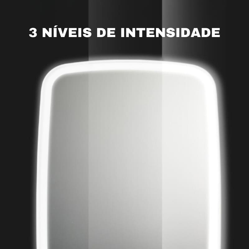Espelho de Mesa LED Portátil Ajuste de Tom e Intensidade - Casa Elège