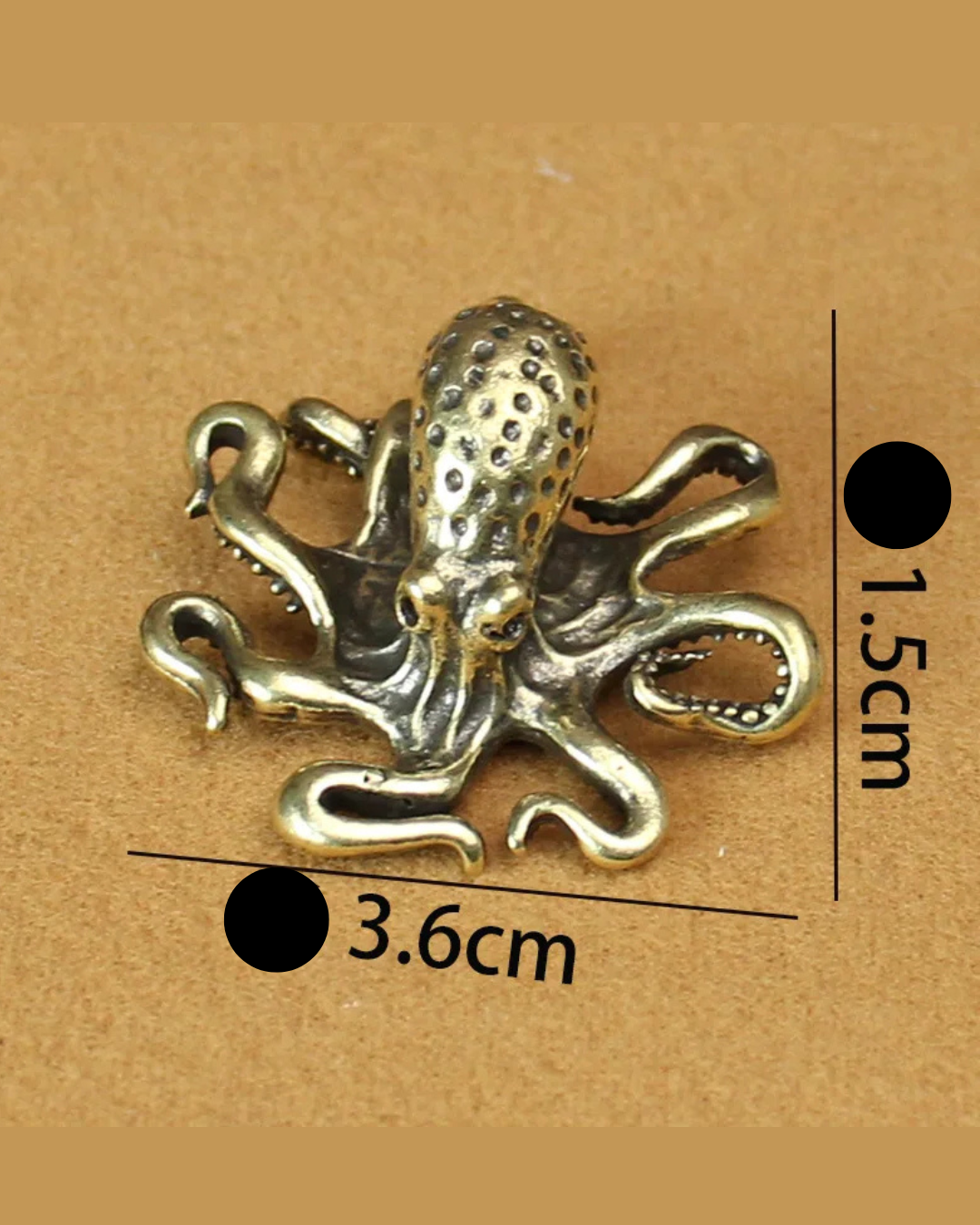 Estatueta De Polvo Em Latão Vintage Miniatura Decorativa - Casa Elège
