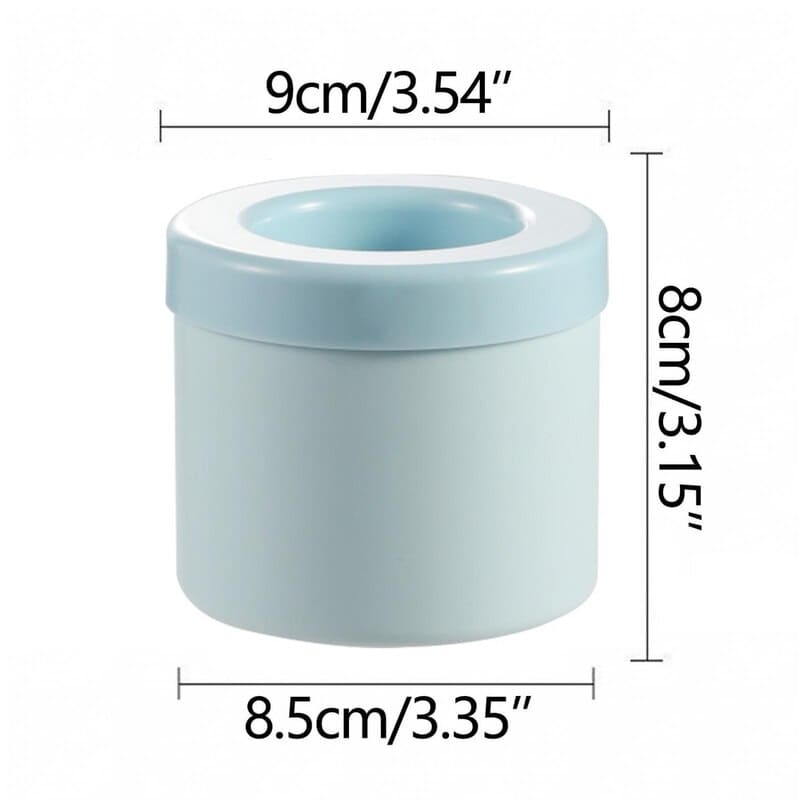 Forma de Gelo Redonda em Silicone com Tampa Hermética - Casa Elège