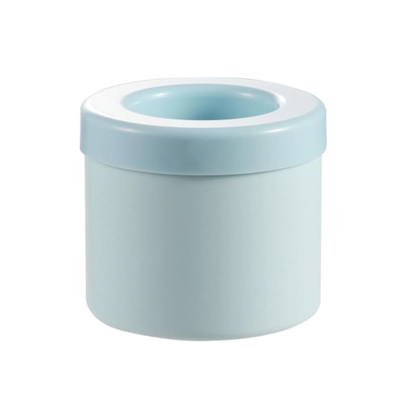 Forma de Gelo Redonda em Silicone com Tampa Hermética - Azul Casa Elège