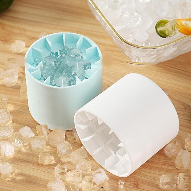 Forma de Gelo Redonda em Silicone com Tampa Hermética - Casa Elège