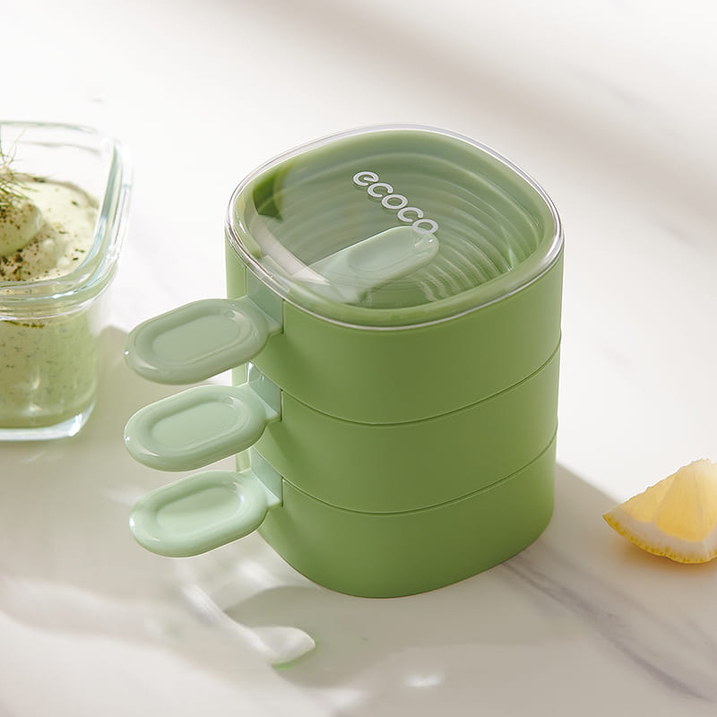 Forma de Picolé de Silicone com Tampa Hermética - Verde Casa Elège