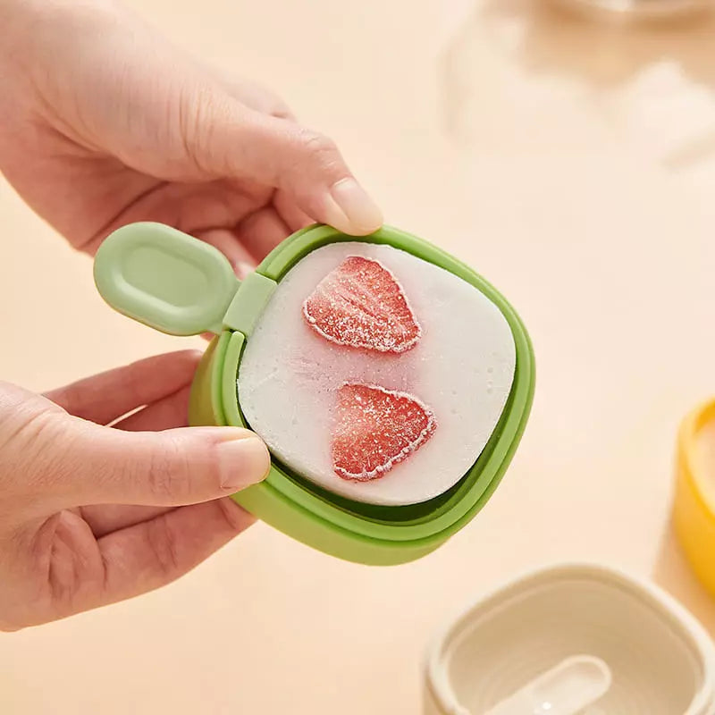 Forma de Picolé de Silicone com Tampa Hermética - Casa Elège
