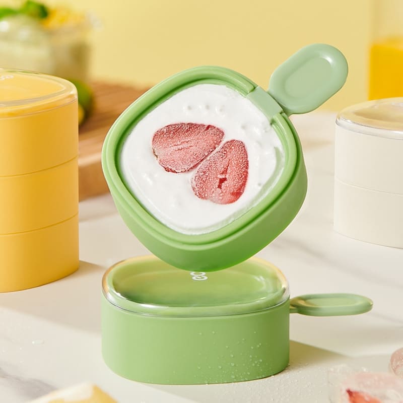 Forma de Picolé de Silicone com Tampa Hermética - Casa Elège