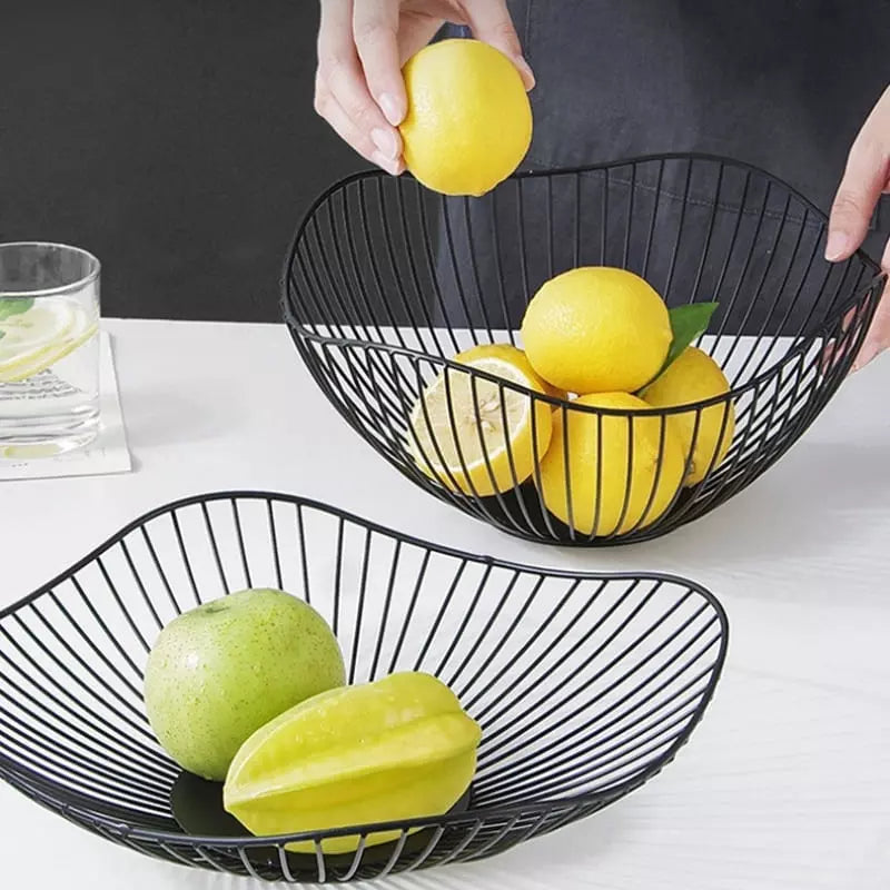 Fruteira Cesta de Mesa em Metal Durável e Sofisticada - Casa Elège