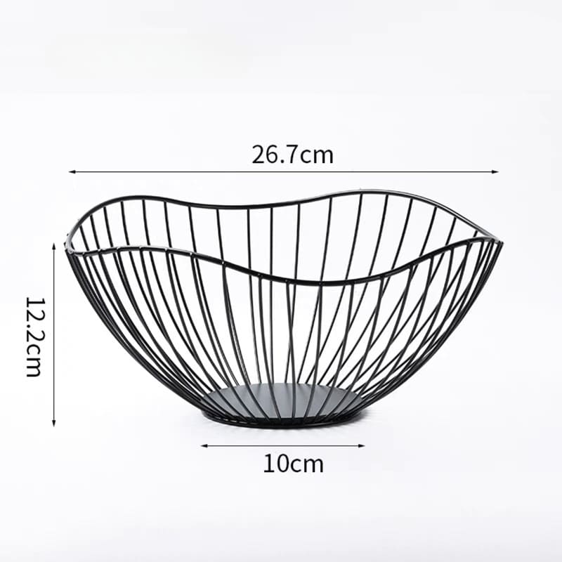 Fruteira Cesta de Mesa em Metal Durável e Sofisticada - Casa Elège