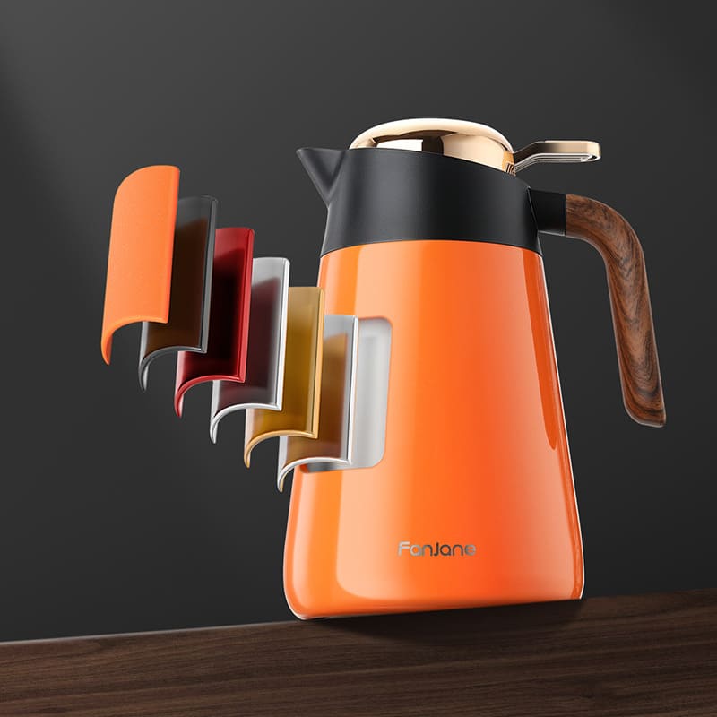 Garrafa Térmica de Inox 1,6L com Separador de Chá - Casa Elège