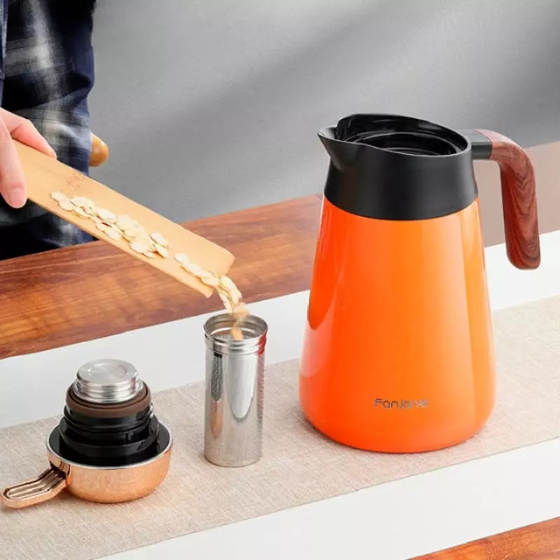 Garrafa Térmica de Inox 1,6L com Separador de Chá - Casa Elège