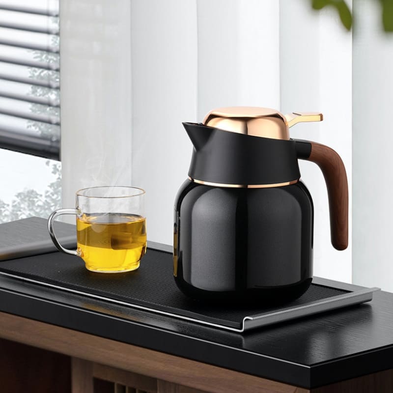 Garrafa Térmica de Inox 1L com Revestimento Cerâmico - Casa Elège