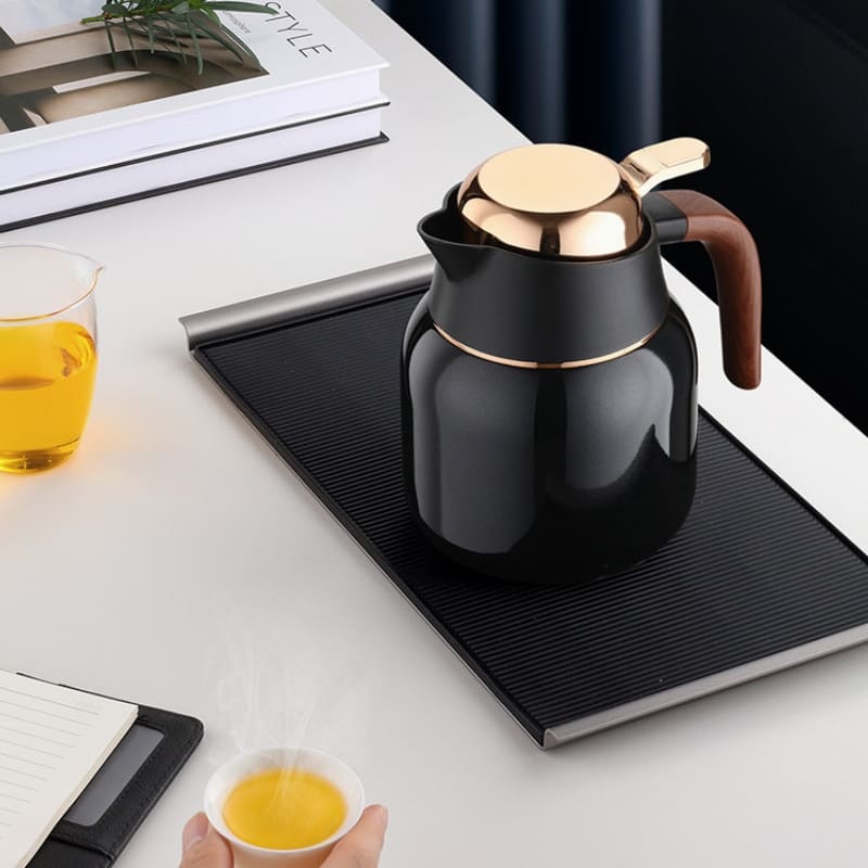 Garrafa Térmica de Inox 1L com Revestimento Cerâmico - Casa Elège