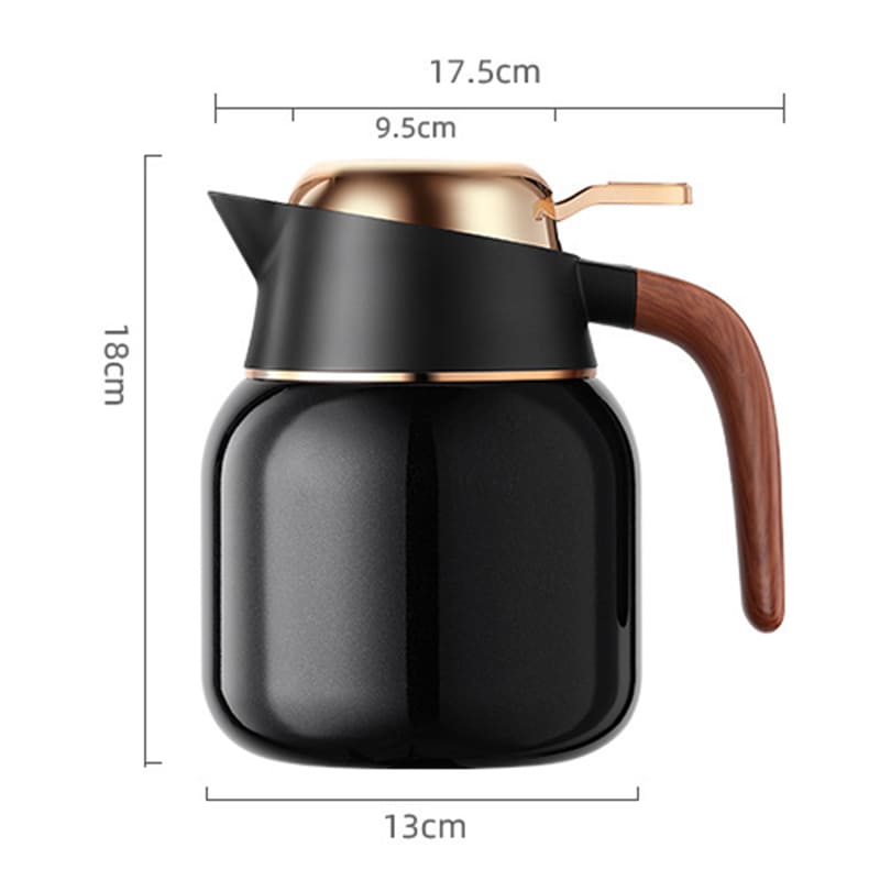 Garrafa Térmica de Inox 1L com Revestimento Cerâmico - Casa Elège