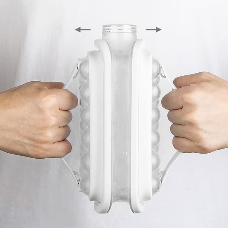 Garrafa De Água Com Forma De Gelo Esférica Reutilizável - Casa Elège