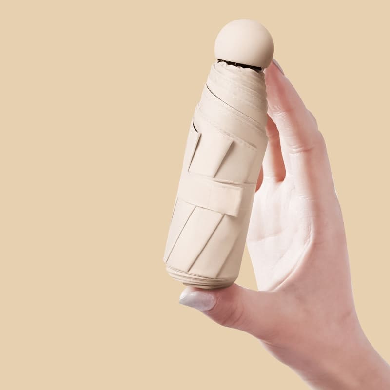 Mini Guarda-Chuva com Estojo Compacto e Proteção UV - Casa Elège
