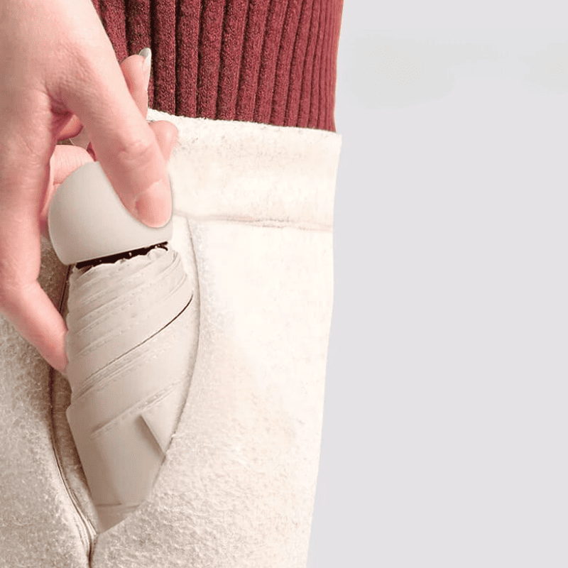 Mini Guarda-Chuva com Estojo Compacto e Proteção UV - Casa Elège